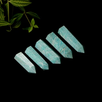1KS Přírodní Krystal AmazonianStone Léčení Kámen Léčba Držet Tianhe Quartz Hůlka Hexapod Domova Dárek