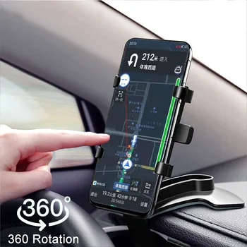 360 ° Auto Držák Telefonu Univerzální Smartphone Auto Stojí Rack Panelu Podpora pro Automatické Uchopení Mobilní Telefon Fixní Držák