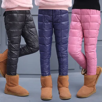 Nový 2020 Děti Teplý Charakter Kalhoty Dívky Zimní Kalhoty Kids Bavlněné Outdoorové Kalhoty Oblečení Velký Legíny Dívka Dna 5-15Y