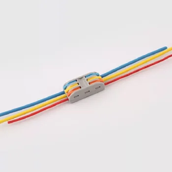 50KS/Mnoho drát konektory Rychlou instalaci SPL-2 SPL-3 Kompaktní Kabelový Vodič Svorka 0.08-2.5mm2 tři dovnitř a tři ven