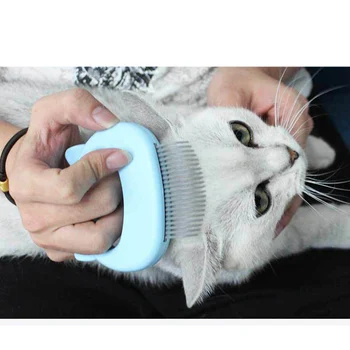 Arc-tvarovaná Rukojeť Pet Masážní Kartáč Shell Tvarované Rukojeti Pet Grooming Masážní Nástroj Odstranit Chloupky Pouze Pro Kočky