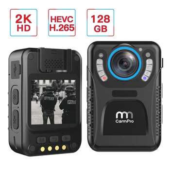 CammPro C3 Tělo Fotoaparátu 128GB 11 Hodin Záznamu H. 265 DVR Mini Videokamera 1440P IR Noční Vidění Video Rekordér