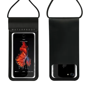 Uzavřené Real Vodotěsné Pouzdro Pro iPhone 11 Pro XS Max X XR 6 7 8 Plus Samsung S20 S10 Poznámka 10 vodotěsný Telefon Případě Plavání Bag