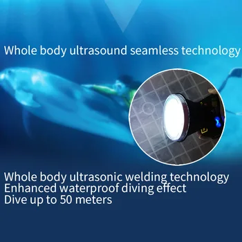 LED potápění světlometů vysoký výkon 85W IPX8 vodotěsný světlomet dobíjecí lithiová baterie pro plavání, potápění, noční rybolov