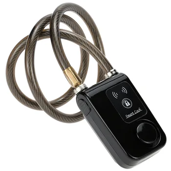 Zámek na kolo Anti-Ztracené Alarm, Centrál na Kole, Motorce, Brány, Dveře Proti Krádeži 110dB Telefon APP Ovládání Bluetooth Smart Lock 0.2 IP44