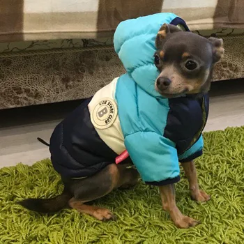 Plus Velikost Oblečení pro domácí Zvířata Teplé Zimní Psa Kabát Padded Jacket pro Chihuahua Nepromokavá péřová Bunda Pet Oblečení Psí Oblečení