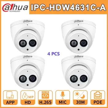 Velkoobchodní 4 Ks./Hodně IPC-HDW4631C-Dahua DH HD 6MP Sítě IP Kamera Upgrade z IPC-HDW4431C-PoE Mini Dome CCTV MIC Cam