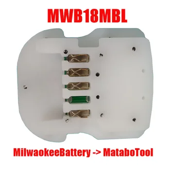 Elektrické Nářadí Adaptér Převodník MWB18MBL ( Milwakee Baterie pro Metabo Nástroj ) MBB18MWL ( Metabo Baterie pro Milwaukee Tool )