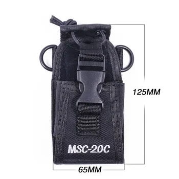 2ks MSC-20C Nylon Multi-Funkční Pouzdro Taška Pouzdro Pouzdro pro Motorola TYT Baofeng UV-5R UVB3 Plus Walkie Talkie