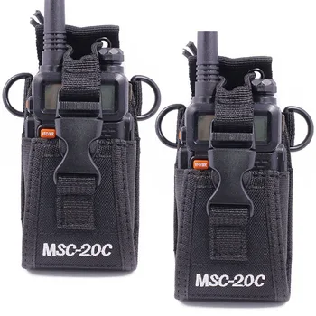 2ks MSC-20C Nylon Multi-Funkční Pouzdro Taška Pouzdro Pouzdro pro Motorola TYT Baofeng UV-5R UVB3 Plus Walkie Talkie