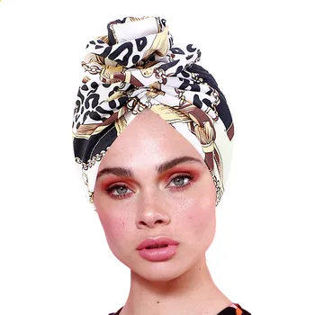 1KS Ženy, Elegantní Muslimské Velké Květinové Turban Hat Čepice Módní Africkém Stylu Šátek pokrývky hlavy Šátek Lady Vlasové Doplňky