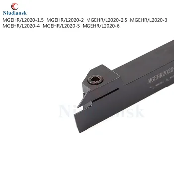 MGEHR2020 Vnější Zapichování Soustružení Nástroj Držitele MGEHL20201.5 mm 2mm 2,5 mm 3mm 4mm 5mm 6mm CNC Soustruhu Soustružení Nudné Cutter bar