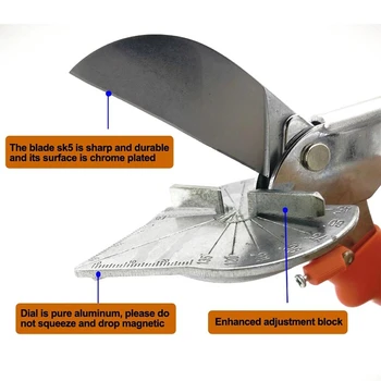 (Pokles lodní dopravy) 45 ° 90 ° hrany karty úhel břitu nůžek/multifunkční úhel nůžky/drát slot cutter Nůžky