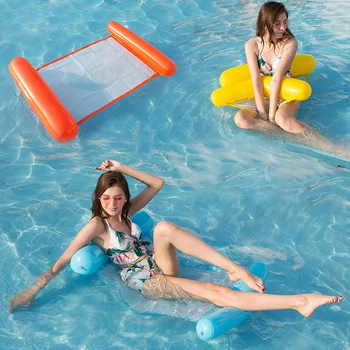 Letní Nafukovací Plovoucí Řádek Bazénu, nafukovací Matrace, Plážové Skládací Bazén Židle, Houpací síť, Vodní Sporty Piscina hračky
