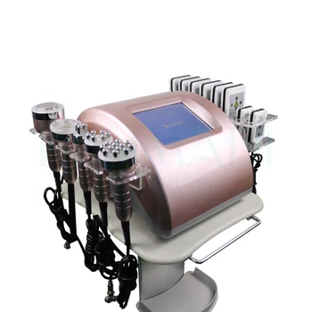 Salon Použití 6 v 1 Ultrazvukový VYSOKOFREKVENČNÍ Vakuové lipolaser pro Tělo a Obličej Kavitační Stroj Tělo Hubnutí