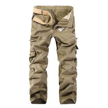 JODIMITTY 2020 Vysoce Kvalitní Pánské Cargo Kalhoty Ležérní Volné Multi Pocket Vojenské Dlouhé Kalhoty Pro Muže Camo Joggers Plus Velikost