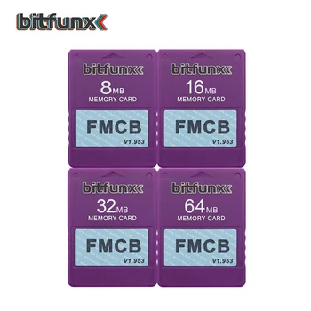 Bitfunx Barevné PS2 Hry Kartu FMCB Free McBoot Kartu, pro Sony PS2 Playstation2 OPL Paměťovou Kartu Uložit Hry ve 8MB