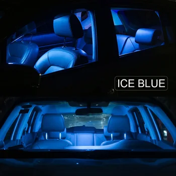 8 Ks Led Xenon Bílá Světla, Interiér Paket Kit Pro 2019 2020 Subaru Forester dveře Kufru Dome spz Lampa