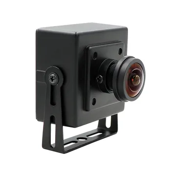 Fisheye Široký Úhel Pohledu 180 stupňů 1.3 Megapixel Webcam Aptina AR0130 rozlišení HD 960P OTG UVC USB Kamera s Mini Případě Hliníku Bydlení