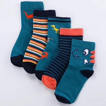 5 Párů Bavlněné Ponožky Podzim Zimní Měkké Karikatura Pro Roztomilé Ponožky Girls Děti Děti Ponožky Batole Chlapce Módní Sportovní Ponožky
