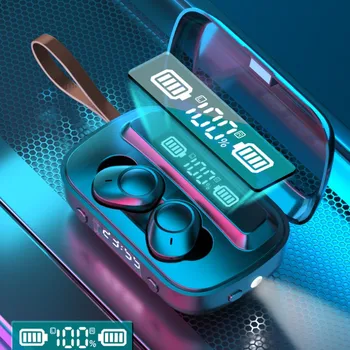Bluetooth V5.1 Bezdrátová Sluchátka Sluchátka-Špunty Sluchátka s mikrofonem, Sportovní Vodotěsné 9d Stereo hi-fi Zvuk, potlačení Šumu 2000mAh