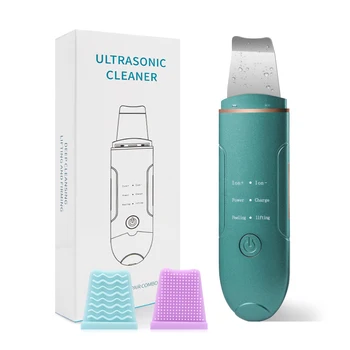 Nový Ultrazvukový Skin Scrubber Obličejové Čistící Peeling Stroj Pupínek Remover Pórů Čistší EMS LED Anti Aging Obličeje Masér