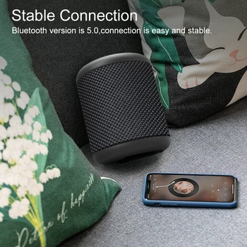 XDOBO Mini Přenosné Bezdrátové Bluetooth TWS Reproduktor Vodotěsné IPX6 s Voice Assistant 45m Připojení Vzdálenost 12H Hraní Čas