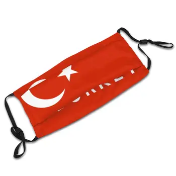 Turecko Vlajky v Pračce Trendy Úst, Obličeje, Maska s filtrem Proti Větru, Prachu Polyester ochranný Kryt Respirátor Dospělé