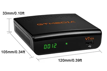Digitální GTmedia V7 HD S2X Receptor podpora usb wifi DVB-S2, H. 265 V7S2X dekodér poháněn GTmedia V7S HD TV box aplikace nejsou zahrnuty