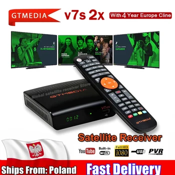 Digitální GTmedia V7 HD S2X Receptor podpora usb wifi DVB-S2, H. 265 V7S2X dekodér poháněn GTmedia V7S HD TV box aplikace nejsou zahrnuty