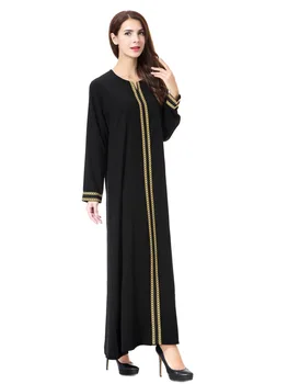 Kaftan Dubaj Abaya Arabské arabském rouchu Islámu šaty Hidžáb Muslimské Šaty Abaja Ženy, dámy, paní, ženy, ženy Islámské Oblečení thobe