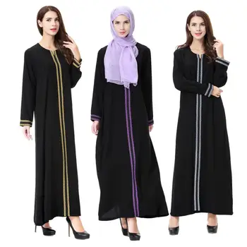 Kaftan Dubaj Abaya Arabské arabském rouchu Islámu šaty Hidžáb Muslimské Šaty Abaja Ženy, dámy, paní, ženy, ženy Islámské Oblečení thobe