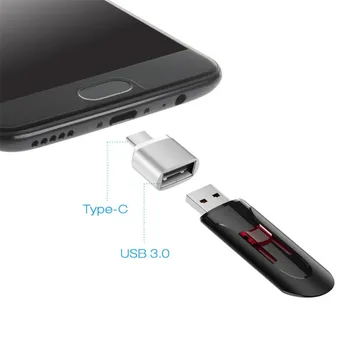 2KS USB C OTG Adaptér USB 3.0 Samice USB Typ C Data Sync Adaptéry pro Počítače, OTG, USB-C Konvertory Černá Stříbrná Zlatá