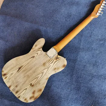 Nový přírůstek hot prodej vysoce kvalitní přírodní dřevo barva elektrická kytara , Pražené koks kytaru , některé, kde doprava zdarma