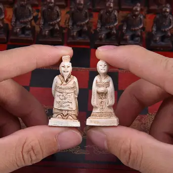 Terakotových Válečníků Šachy Retro Malé Šachy Dynastie Čínské Dřevěné Šachovnici Puzzle, Šachy, Deskové Hry Narozeniny Dárek
