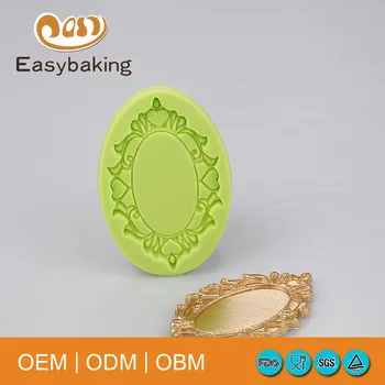 DIY fondant dort pohádka Zrcadlo tvar dort zdobení nástroje, ručně vyráběné mýdlo formy pečivo nástroje