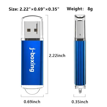 J-box 20KS 8GB USB Flash Disk 128MB Obdélník Flash Pen Drive 2GB USB Memory Stick pro Počítač, Notebook, Tablet, Mac 4GB 32GB
