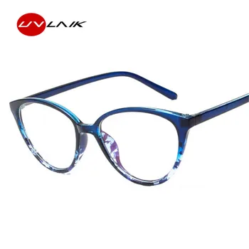 UVLAIK Móda Kočičí Oko Optické Brýle Rámy Transparentní Brýle Ženy Rám Ultra Lehký Rám Jasné Objektiv Brýle