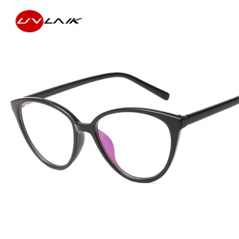UVLAIK Móda Kočičí Oko Optické Brýle Rámy Transparentní Brýle Ženy Rám Ultra Lehký Rám Jasné Objektiv Brýle