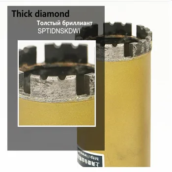 25-180mm Mramoru Diamond Drill Bits Řez Díra Viděl M22 Vody pro Mokré Vrtání Betonu Děrovačka jádrového Vrtání Zdiva Vrtání na Sucho