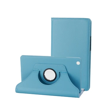 Rotační 360 Stupeň Rotující Litchi Folio Stand PU Kůže Pouzdro Pro Huawei Mediapad M3 Lite 8.0 CPN-W09 CPN-AL00 Tablet