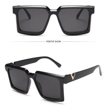 2020 Nová Značka Ženy, sluneční Brýle Brýle Čtverečních Osobní Flat Top, Barevné sluneční Brýle Vintage Brýle UV400 Vysoce Kvalitní