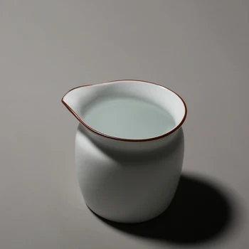 ZÁSTĚRU Matný Bílý Porcelán Fair Šálky Pigmentované 200ml Cha Hai Čínské Kung-Fu Šálky Ručně Vyrobené Porcelán Minut Čajové Nádobí