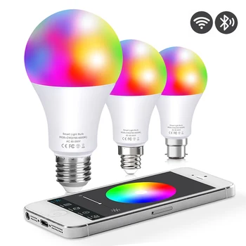 WIFI Inteligentní Žárovka Domova Led Lampa Siri Hlas Bluetooth Ovládání APLIKACE Google Smart Home Stmívatelné LED Lampa Světlo Žárovky Krytý Domácí Dekor