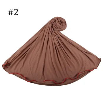 RedlineSGM 180*80cm, Dvě Boční Redline prostý Jersey Šátek Měkké Materail Dlouhé Šály Zábaly jednobarevné Módní ženy šátek hidžáb