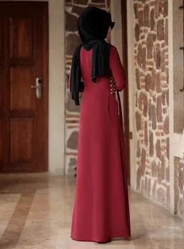 Turecko Arabské Muslimské Abaya Šaty Ženy Jibab Kimono Kaftan Dlouhé Roucho Islámské Oblečení Elbise Arabština Šaty Marocké Kaftan