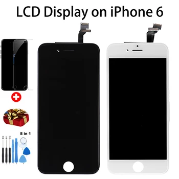 Vysoce Kvalitní AAA+++ LCD displej Pro iPhone 6S 6 7 8 Plus LCD Displej s 3D Touch Screen Digitizer Výměna Sestavy Pantalla+dárek