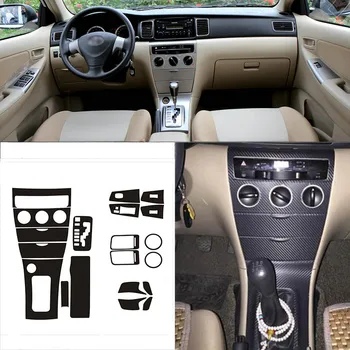 Auto-Styling Nové Interiéru Vozu Středové Konzole Změna Barvy Uhlíkových Vláken, Tvarování Samolepka Obtisky Pro Toyota Corolla EX