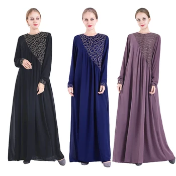 Muslimské Abaya Šaty Župan Dubaï Turecko Islámské Oblečení Kaftan Kaftan Marocain Ramadánu Šaty Abaja Pro Ženy Vestidos Sukienki