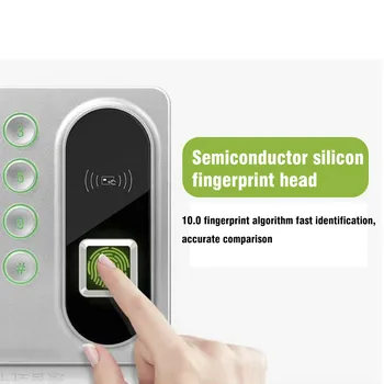 Biometrických Otisků prstů Přístup k Ovládání RFID Klávesnice, Čtečka paměťových Karet Dveře Systém Zamykání 125KHZ 200 uživatele